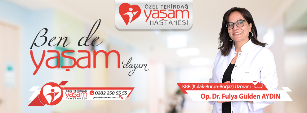 Kulak Burun Boğaz Doktoru Op. Dr. Fulya Gülden AYDIN Hasta Kabulüne Başladı...